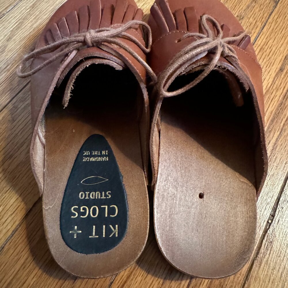 Kit & Clogs low heel wooden clogs - Picture 4 of 6
